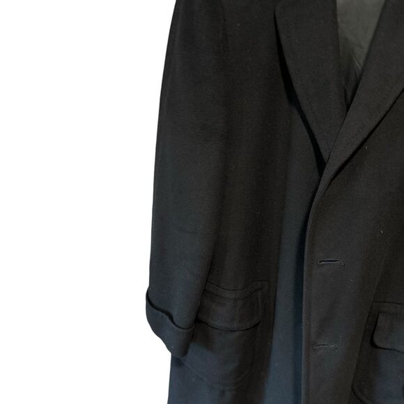 Hart Schaffner & Marx Vintage 100% Cashmere Heavy Pea Coat - Picture 4 of 14